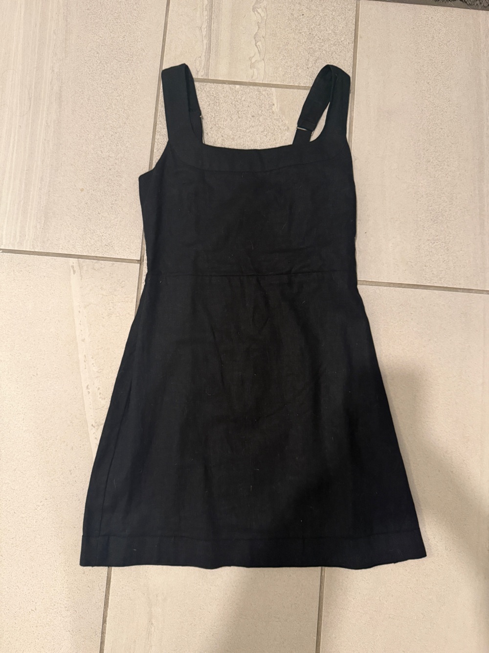 Abercrombie & Fitch Linen-Blend Wide Strap Mini Dress - Picture 3 of 4